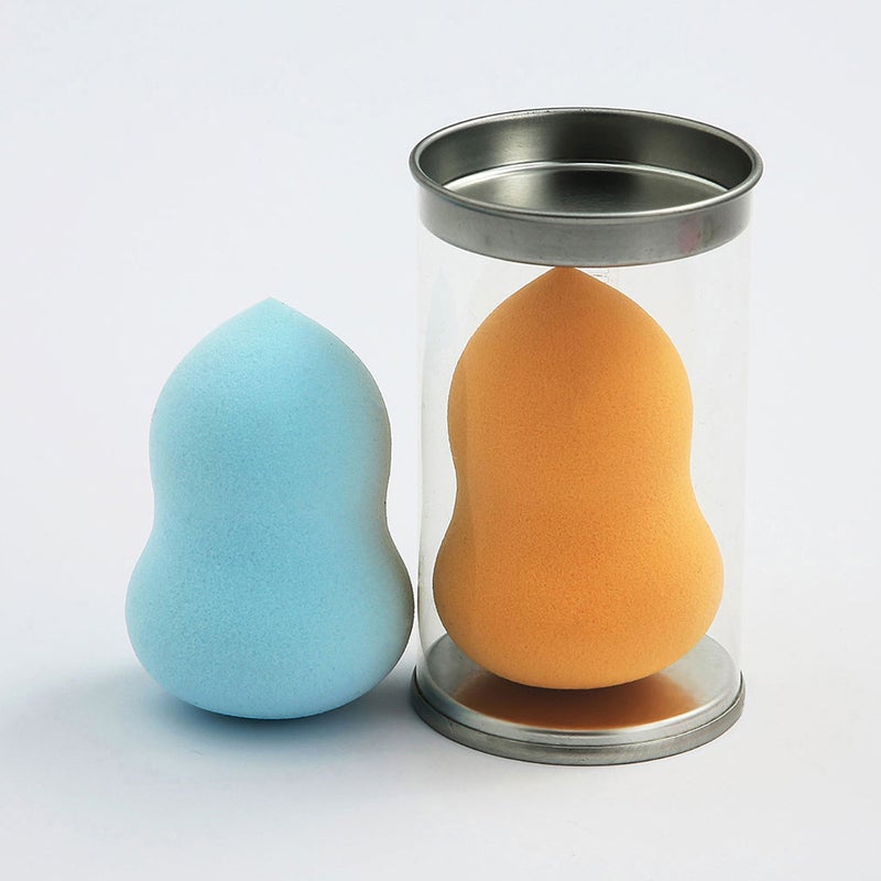 Generic Makeup Egg Beauty Egg Super Soft No Powder Makeup Egg Air Cushion Powder Puff Foundation Special Dry and Wet Dual-Use Sponge Egg Tinplate can hoist