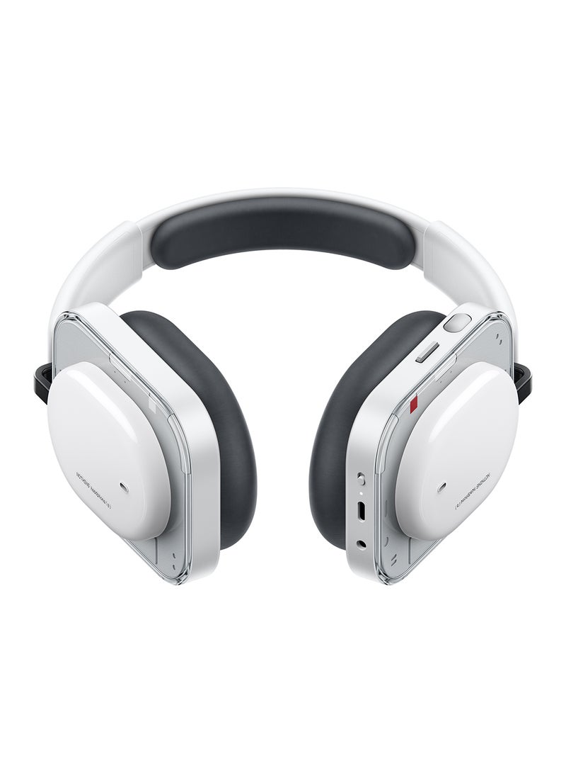 Nothing Headphone (a) Wireless Over Ear Headphones with Active Noise Cancelling, Up to 135 Hours of Battery Life, Hi-Res, LDAC, Tactile Controls - White White - Image 3