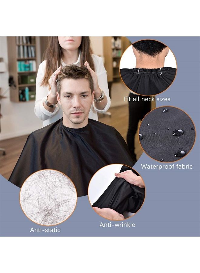 FaHaner Barber Cape with Adjustable Snap 164 x 145cm Hair Cutting Cape Waterproof Salon Cape and Hair Combs Hair Clips and Hair Shaper Set for Hair stylists and Barbers - Image 5