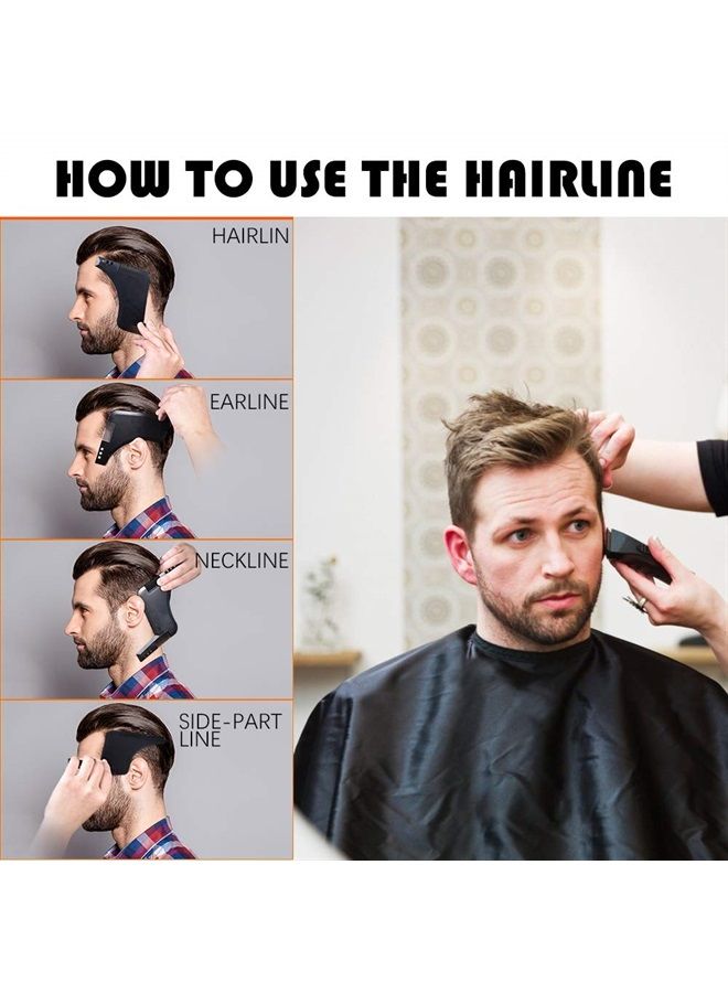 FaHaner Barber Cape with Adjustable Snap 164 x 145cm Hair Cutting Cape Waterproof Salon Cape and Hair Combs Hair Clips and Hair Shaper Set for Hair stylists and Barbers - Image 4