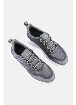 RBX Men Brand Logo Lace Up Running Shoes, Light Grey  - Image 4