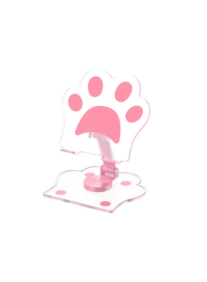 Jplayer Mobile Phone Stand Desktop 360° Multi-Functional Rotating Folding Tablet Stand Ipad Lazy Support Bracket Chicken Eating Chicken Online Course Drawing Metal Live Cute Cat Claw Orange - Image 4