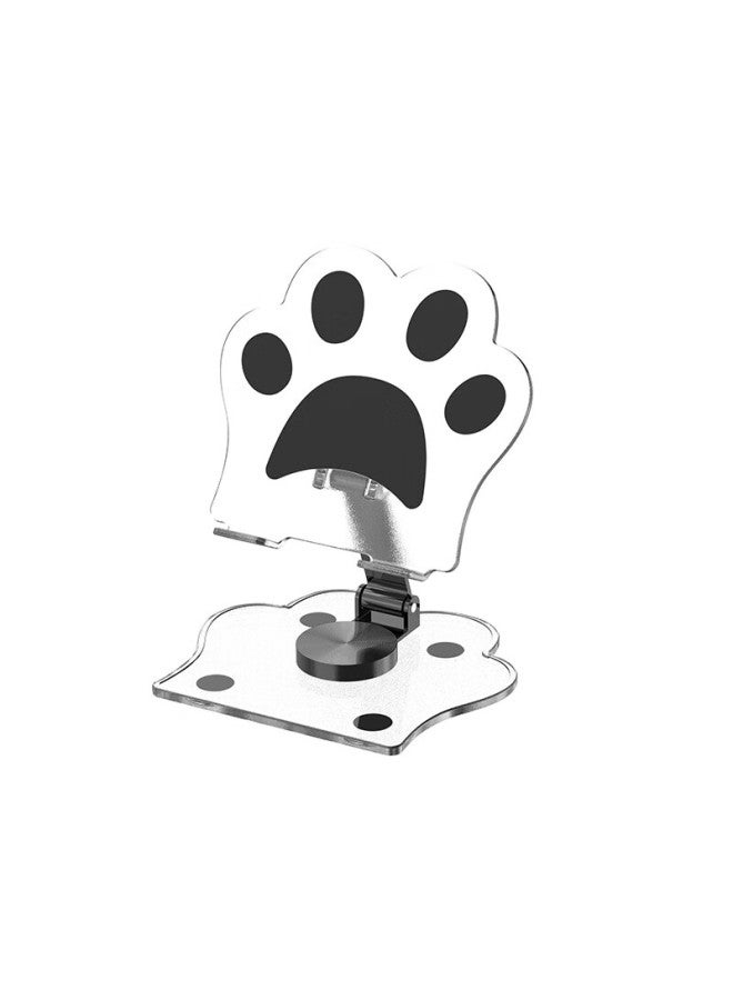 Jplayer Mobile Phone Stand Desktop 360° Multi-Functional Rotating Folding Tablet Stand Ipad Lazy Support Bracket Chicken Eating Chicken Online Course Drawing Metal Live Cute Cat Claw Orange - Image 5