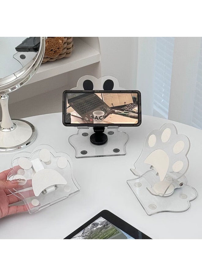 Jplayer Mobile Phone Stand Desktop 360° Multi-Functional Rotating Folding Tablet Stand Ipad Lazy Support Bracket Chicken Eating Chicken Online Course Drawing Metal Live Cute Cat Claw Orange - Image 2