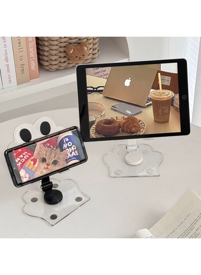 Jplayer Mobile Phone Stand Desktop 360° Multi-Functional Rotating Folding Tablet Stand Ipad Lazy Support Bracket Chicken Eating Chicken Online Course Drawing Metal Live Cute Cat Claw Orange - Image 3