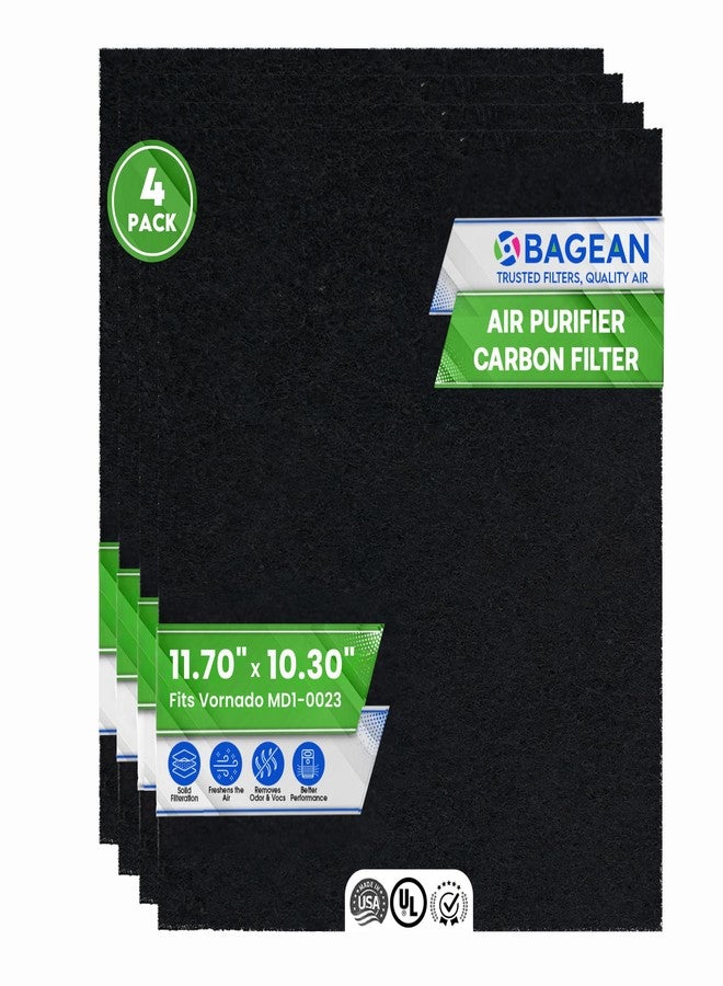 Bagean Activated Carbon Pre Filter 11.70" x 10.30" Compatible with Vornado MD1-0023 Filters - Fits AC350 AC300 AC500 and AC550 Models - Vornado Filter Replacement Removes Odors and Freshen the Air (4) - Image 1