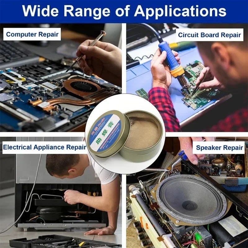 Fuxin Solder Paste Rosin Flux Scaling Powder Low Temperature Soldering Flux Lead-free Soldering Repair Paste for Electronic Component - Image 4