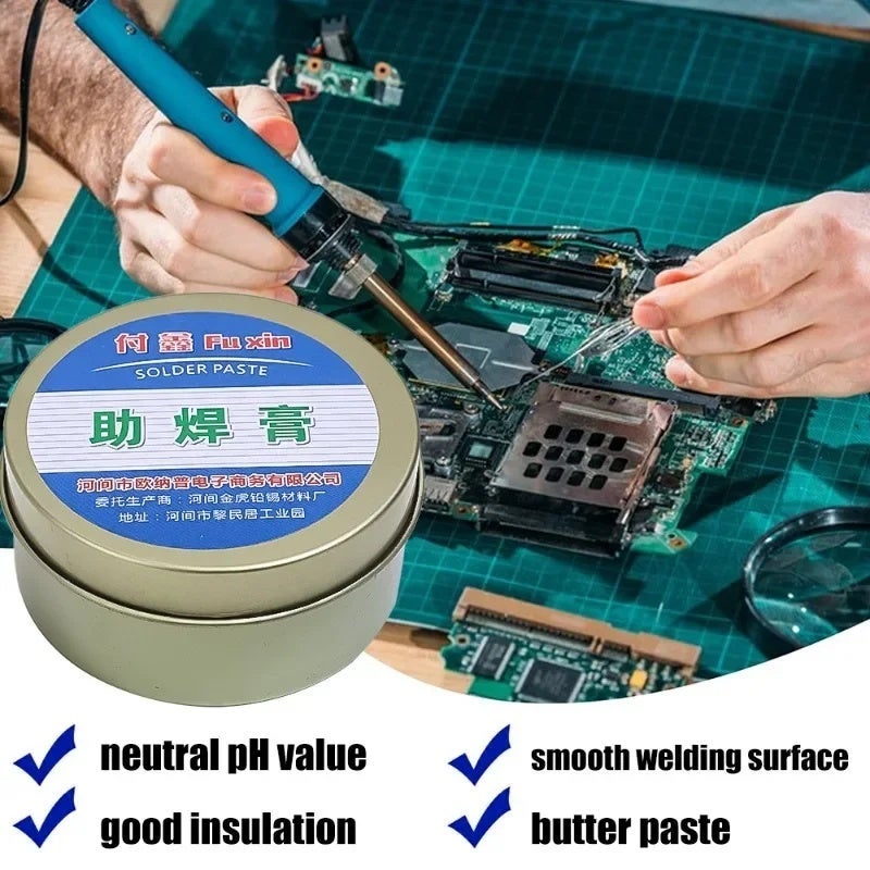 Fuxin Solder Paste Rosin Flux Scaling Powder Low Temperature Soldering Flux Lead-free Soldering Repair Paste for Electronic Component - Image 2