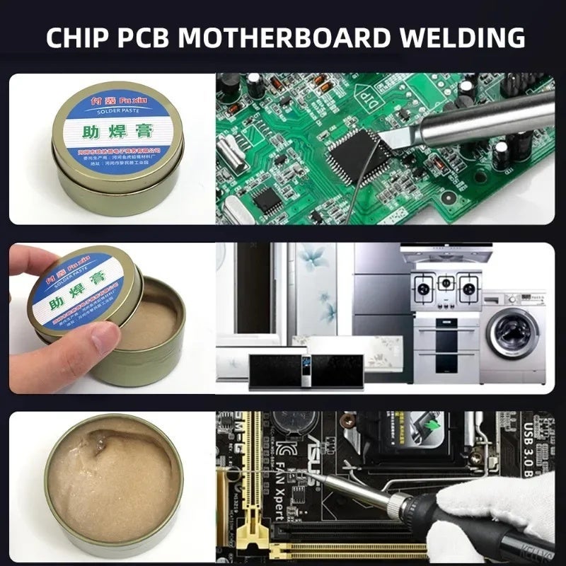 Fuxin Solder Paste Rosin Flux Scaling Powder Low Temperature Soldering Flux Lead-free Soldering Repair Paste for Electronic Component - Image 3