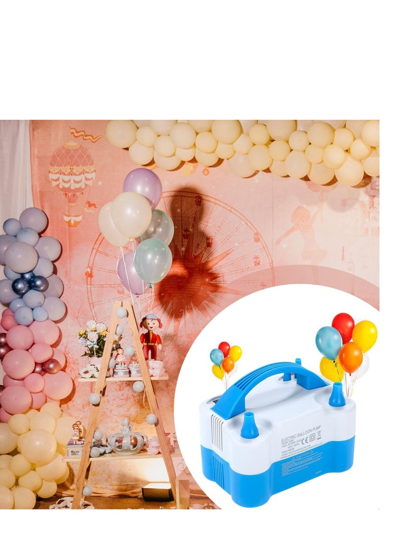 Multipurpose Used Portable Dual Nozzle Electronic Air Balloon Pump Kids Birthday Baby Shower Party Supplies Decorations Pink/White 2Pcs  - Image 3