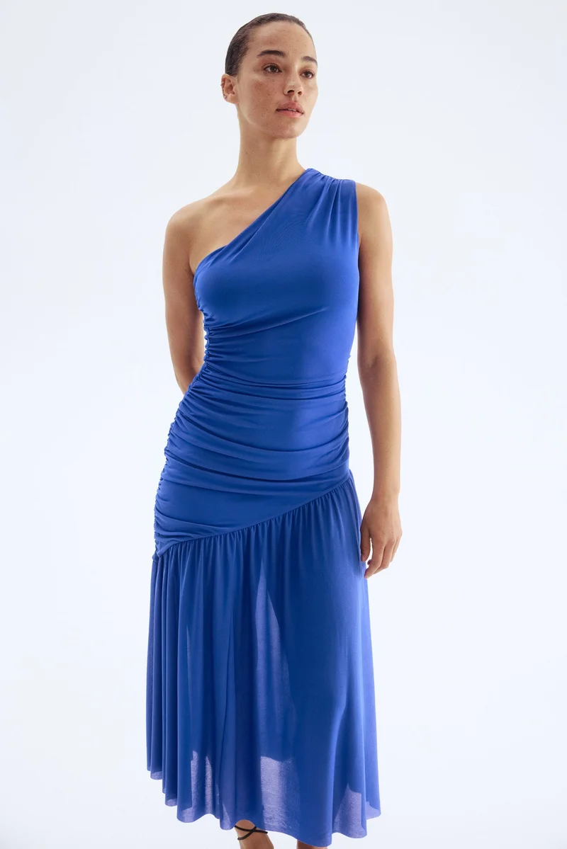 H&M Draped one-shoulder dress