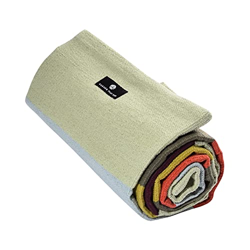 Hugger Mugger Cotton Yoga Rug - Sonoma Desert - Absorbent, Grippy Tight Weave, Ashtanga and Hot Yoga Rug, Helps with Slippery Hands and Feet - Image 2