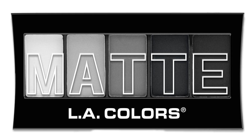 L.A. COLORS 5 Color Matte Eyeshadow Palette, Black Lace CEM475 - Image 1