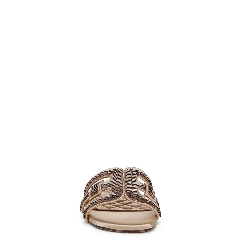 Sam Edelman GOLD Bay Glamour Slide Sandal for Women | Best Price UAE