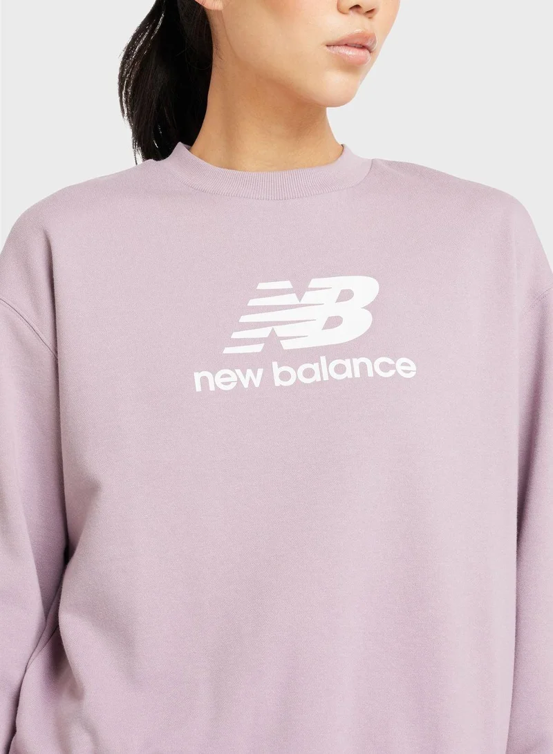 New Balance Essential French Terry Logo Sweatshirt