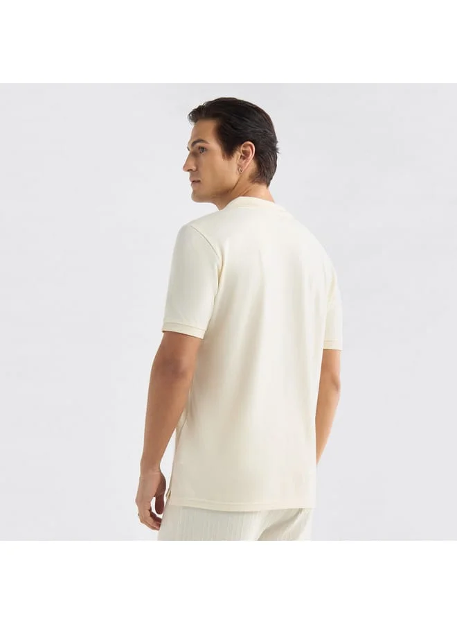 Splash FAV Solid Polo T-shirt with Short Sleeves