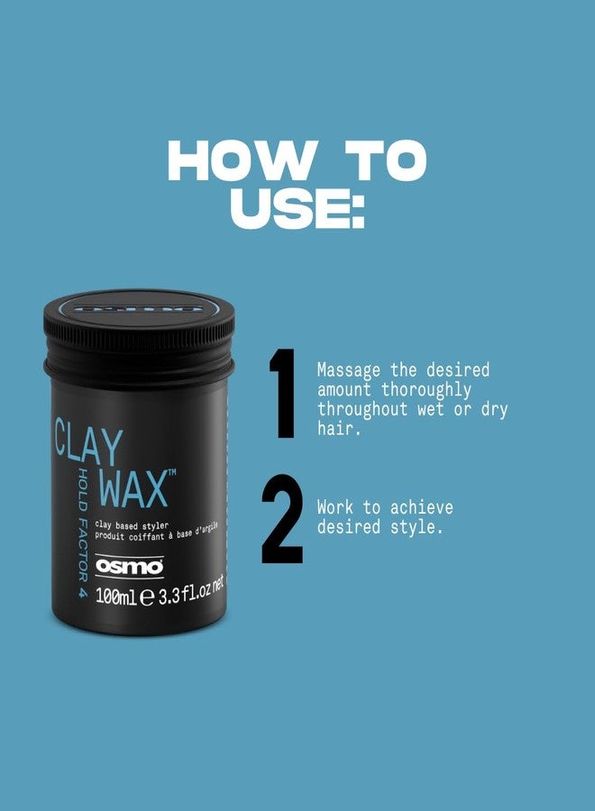 Osmo Firm Hold Clay Wax for Matte Finish Without Shine for a Natural Looking All Day Long Hold for All Hair Types 100ml (Pack of 1) - Image 3