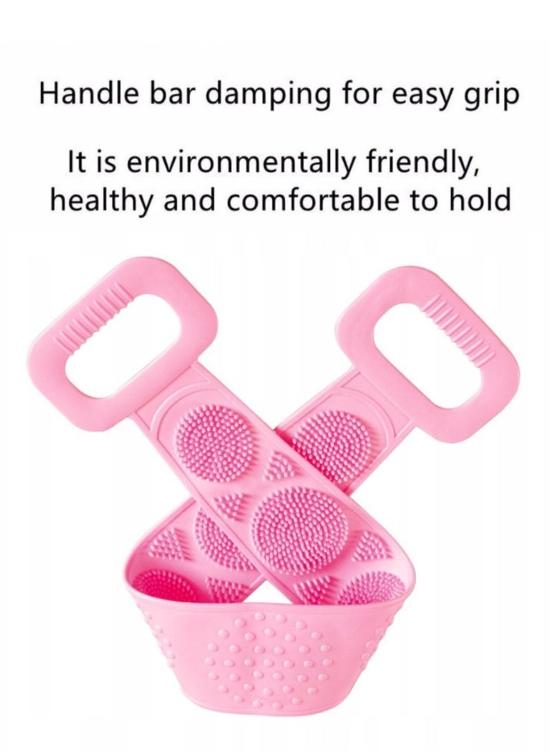 Prime by javaudan Back Scrubber for Shower Bath Scrub Body Brush Silicone Back Brush Extra Long Exfoliating Body Scrubber With Handle, Deep Clean and Invigorate Skin, for Men and Women  - Image 3