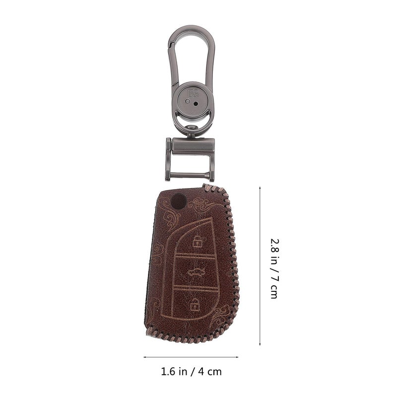 Car Key Cover Protective Case For Sedan Models Black Shell Compatible With Various Cars - Image 3