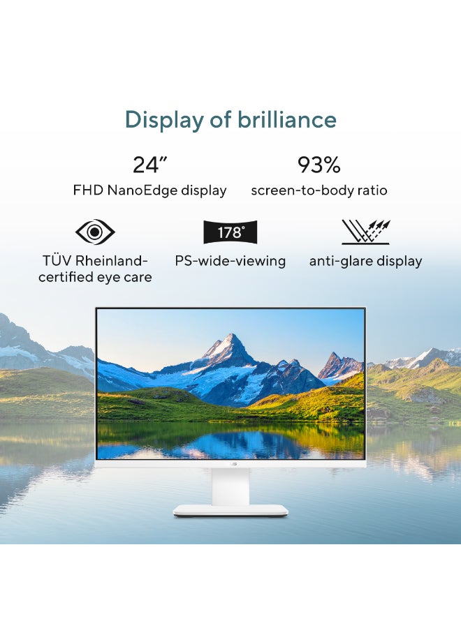 ASUS V400 AiO 23.8-Inch FHD Display, Intel Core 5 210H Processor/16GB RAM/512GB SSD/Windows 11 Home white - Image 2