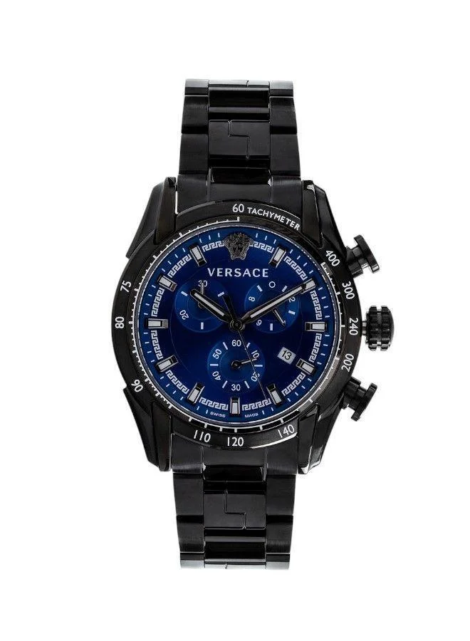VERSACE V-Ray Movement Vertime Blue Dial Watch