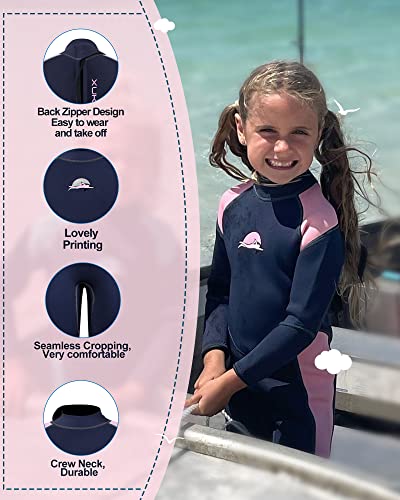 XUKER Kids Wetsuit for Boys Girls Toddlers 3mm Wetsuit Back Zip Neoprene Thermal Full Body Wetsuits for Youth Teens Scuba Dive Swimming Boating Snorkeling - Image 3