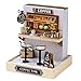 Kisoy Dollhouse Miniature with Furniture Kit DIY 3D Wooden DIY House Kit with Dust CoverHandmade Tiny House Toys for Teens Adults Gift Coffee Time - Image 2