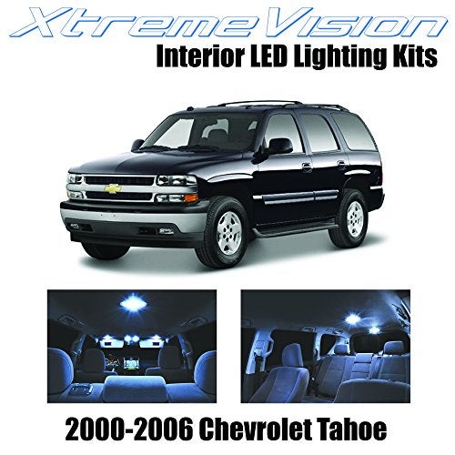 XTREME VISION XtremeVision Chevy Tahoe 2000-2006 (18 Pieces) Cool White Premium Interior LED Kit Package + Installation Tool  - Image 1