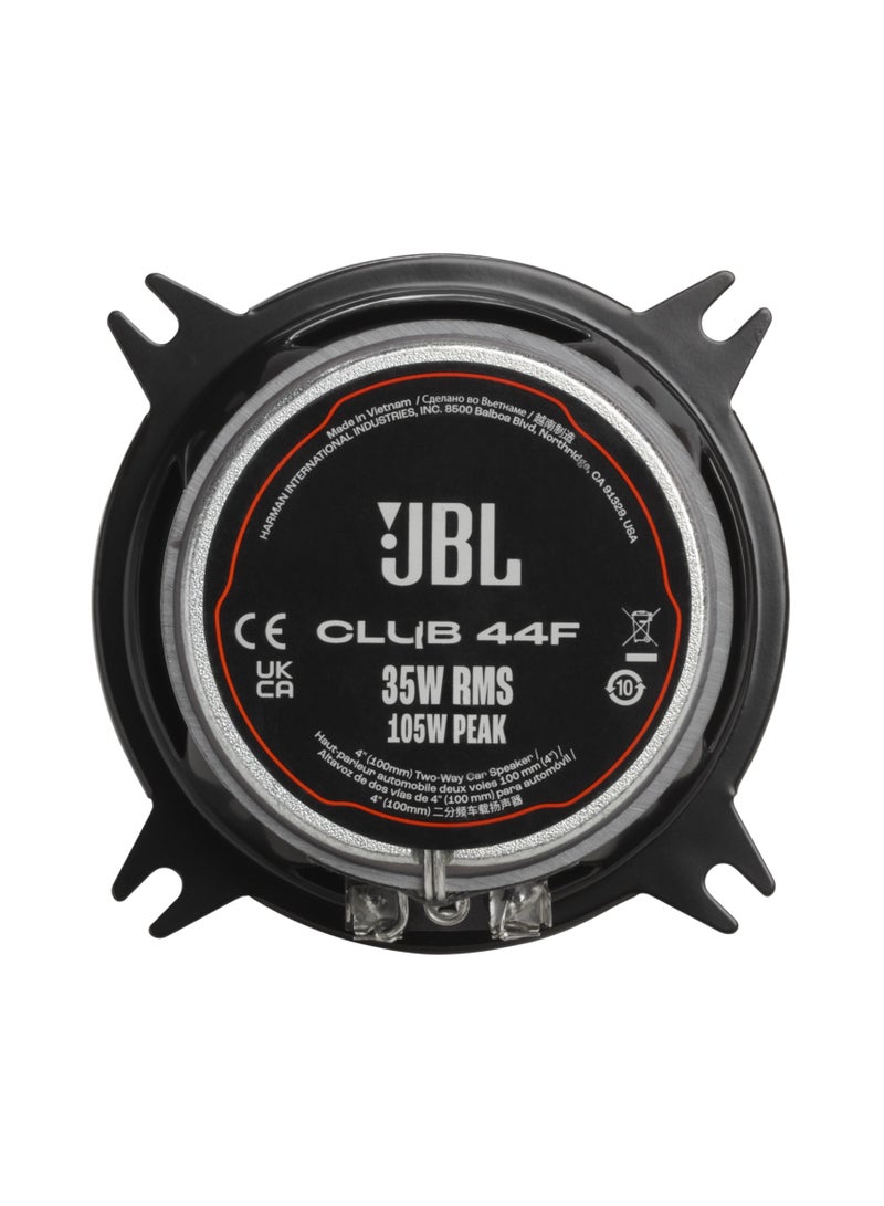 JBL JBL Club 44F 4" Coaxial Car Speakers – 35W RMS / 105W Peak Slim 2-Way Speakers for UAE Vehicles  - Image 3