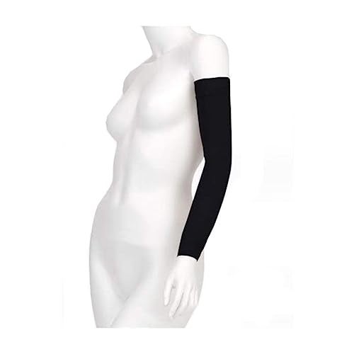 Juzo Soft 2001 20-30mmhg Max Armsleeve with Silicone Top Band for Women,Black,2 (II) MAX - Image 2