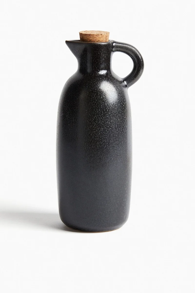 H&M Stoneware oil bottle