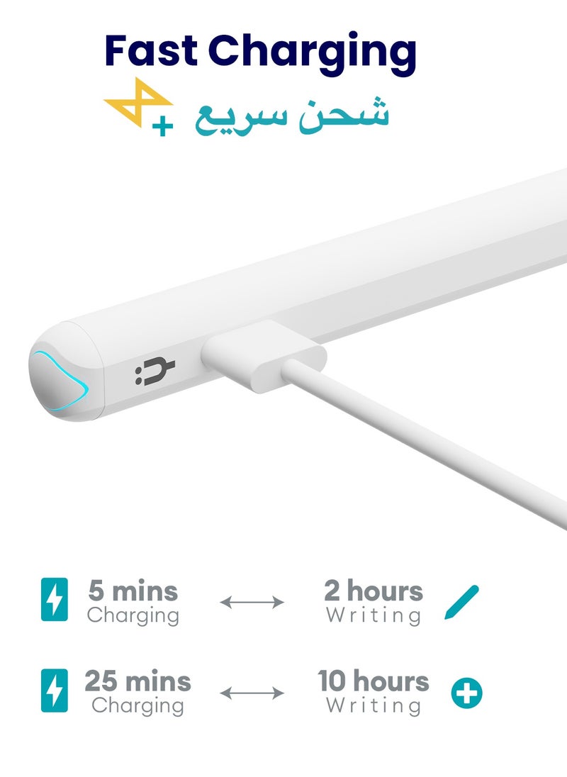 قلم ايباد ستايلس إلكتروني رقمي نشط ذكي لجهاز أبل ايباد 2018 وما بعد أبيض - pzsku/Z1C561A1BE63459832142Z/45/_/1730313957/429da35b-425a-42b0-a15b-6ba41cf5cb1f