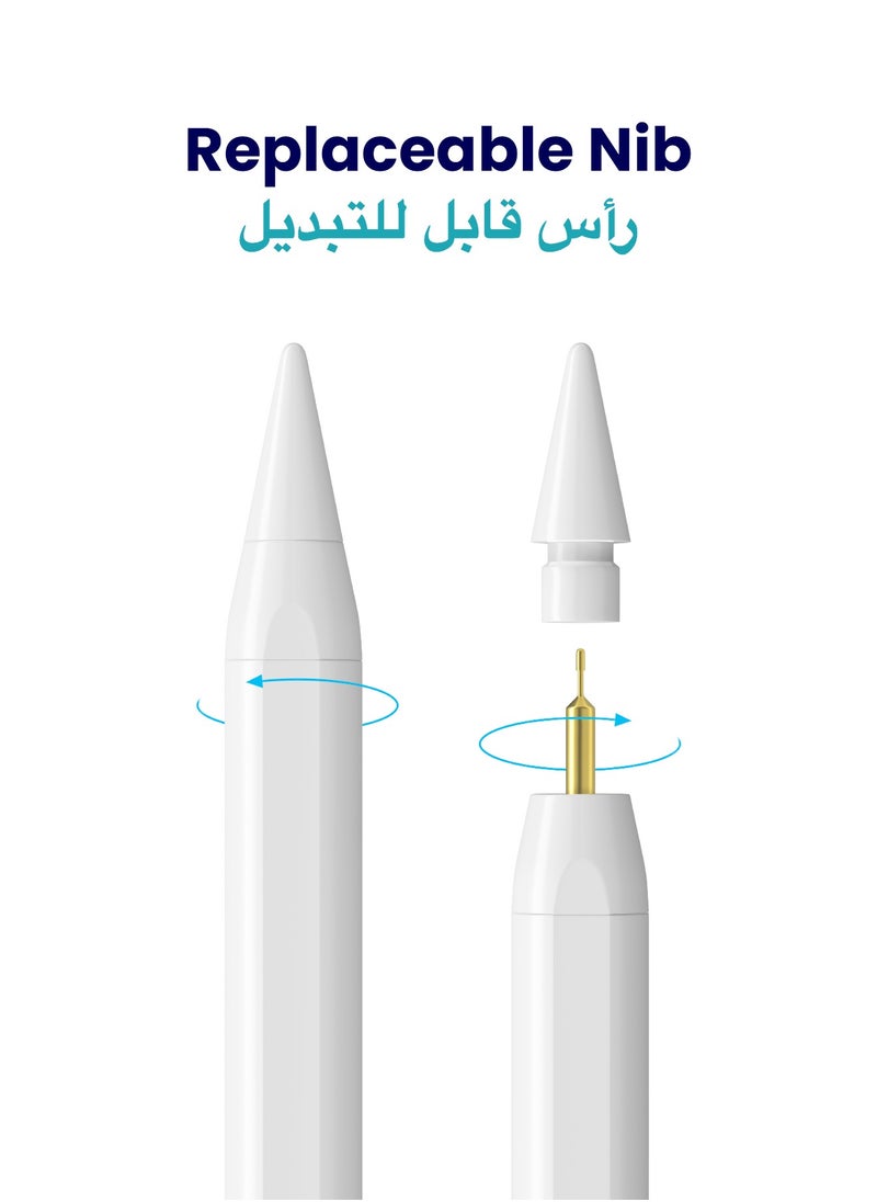 قلم ايباد ستايلس إلكتروني رقمي نشط ذكي لجهاز أبل ايباد 2018 وما بعد أبيض - pzsku/Z1C561A1BE63459832142Z/45/_/1730314311/74b8cc60-6a43-4676-9ad9-32e50dce7d93