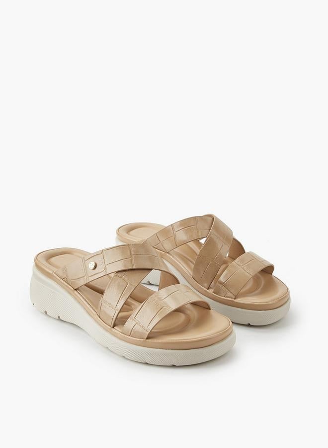 Flora Bella By Shoexpress Women Wedge Heel Sandals - Image 3