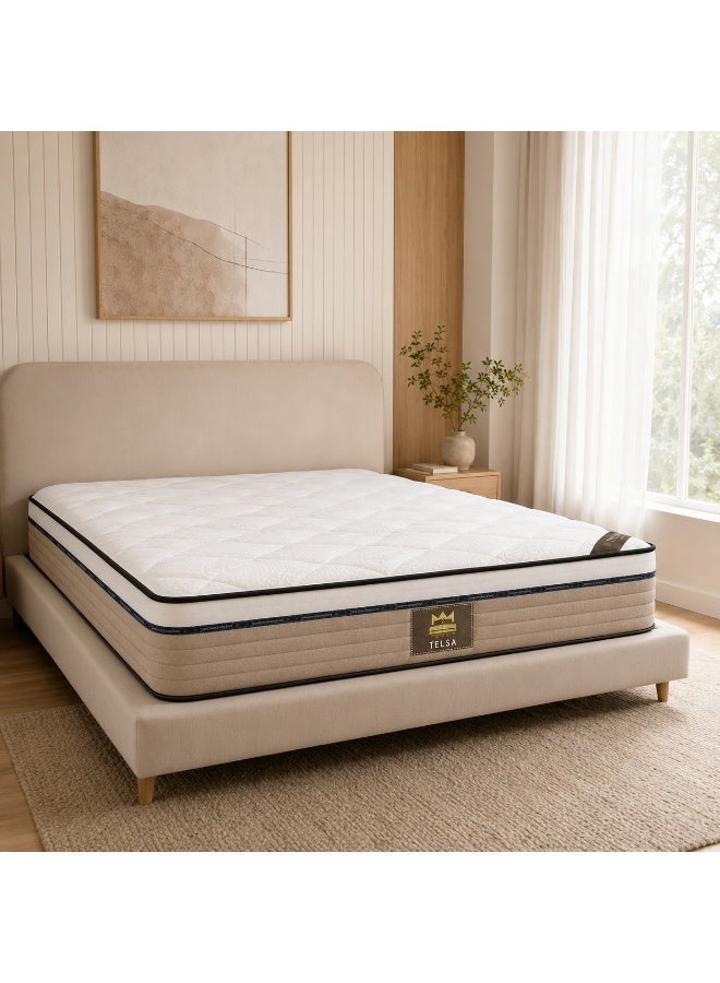 GOLDEN REST import TESL with topper Luxury 27 cm Ultra Foam Mattress with Independent Pocket Springs – Comfortable Support & 5-Year Warranty - Image 4