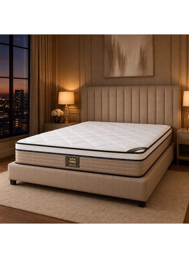 GOLDEN REST import TESL with topper Luxury 27 cm Ultra Foam Mattress with Independent Pocket Springs – Comfortable Support & 5-Year Warranty - Image 5