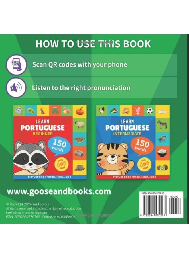 Learn portuguese - 150 words with pronunciations - Advanced: Picture book for bilingual kids - Image 2