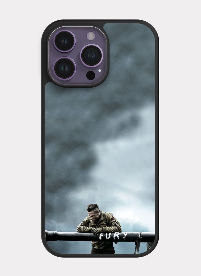 PXLAAT iPhone 14 Pro Max case cover Brad Pitt Fury - Image 1