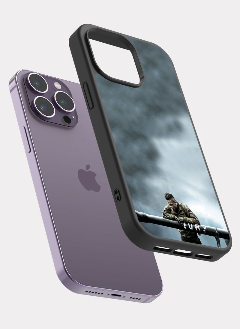 PXLAAT iPhone 14 Pro Max case cover Brad Pitt Fury - Image 2