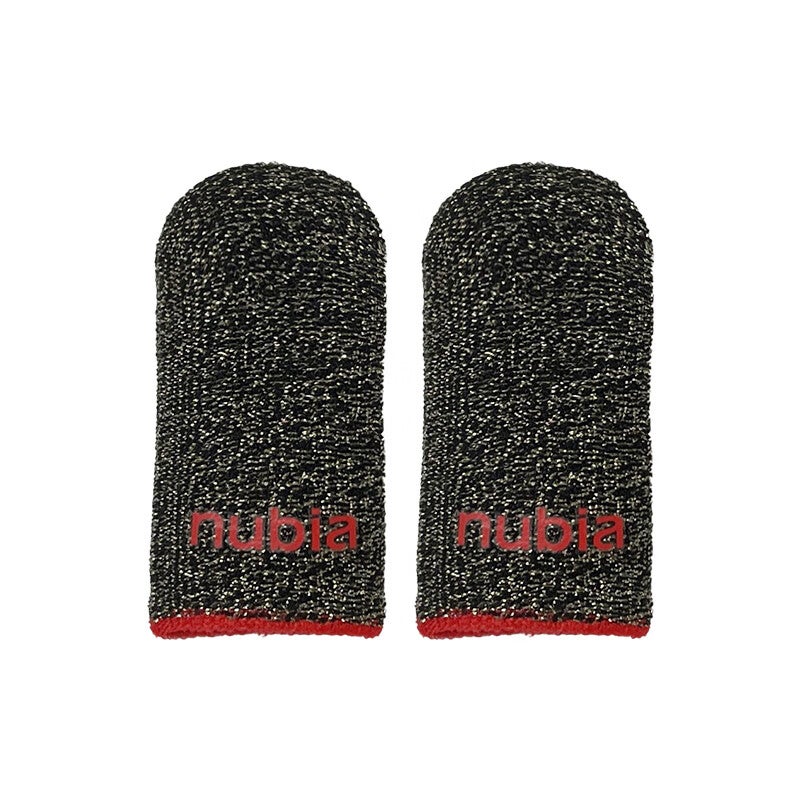 Nubiyahongmo Gaming Finger Sleeves, Ultra-Thin Non-Slip Sweatproof, Esports Gaming Accessory for Mobile Phones And Tablets, Honor Magic 10 Pro+ Compatible, One Pair, Gray - Image 1