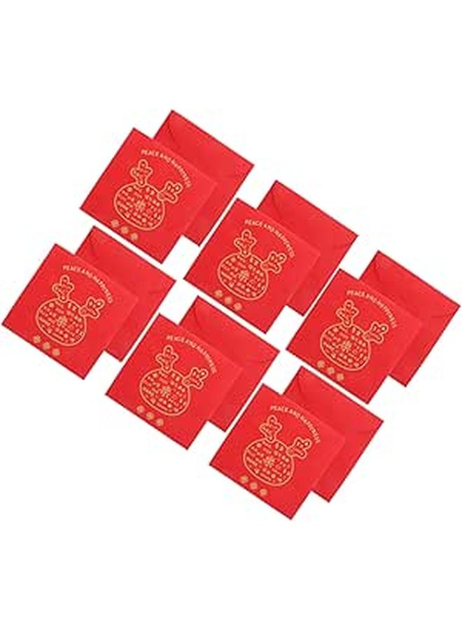 12pcs Red Envelopes Traditional Chinese Money Pockets for Spring Festival Weddings - Image 1