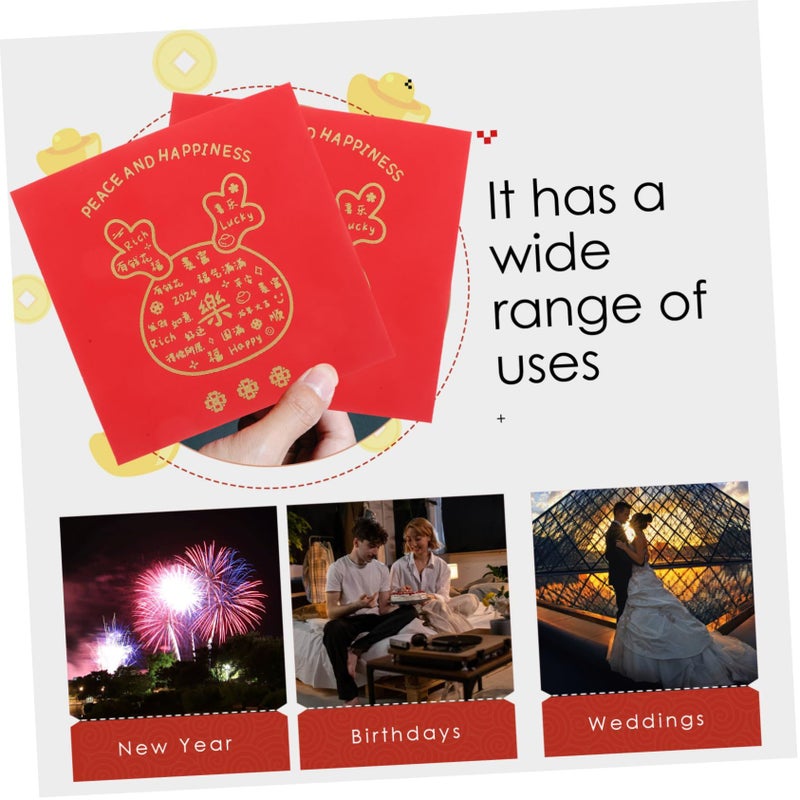 12pcs Red Envelopes Traditional Chinese Money Pockets for Spring Festival Weddings - Image 5