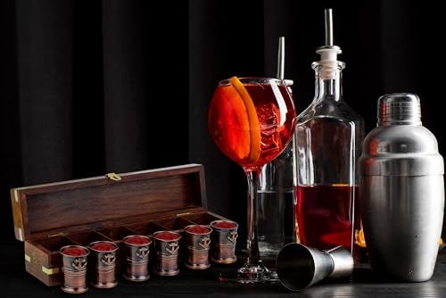 Nagina International 06 Shot Glasses With Rosewood Box - Image 4