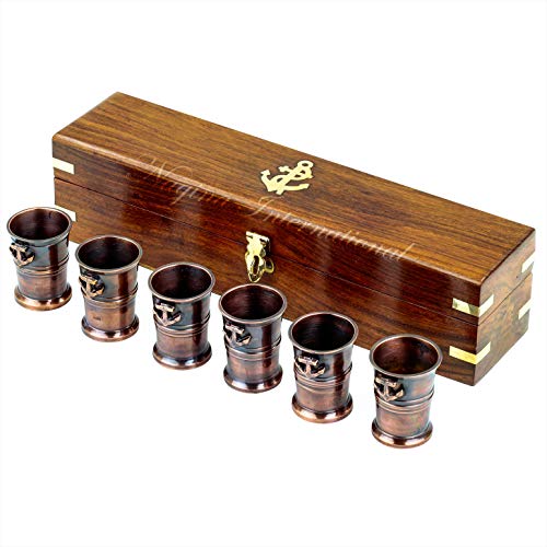 Nagina International 06 Shot Glasses With Rosewood Box - Image 5