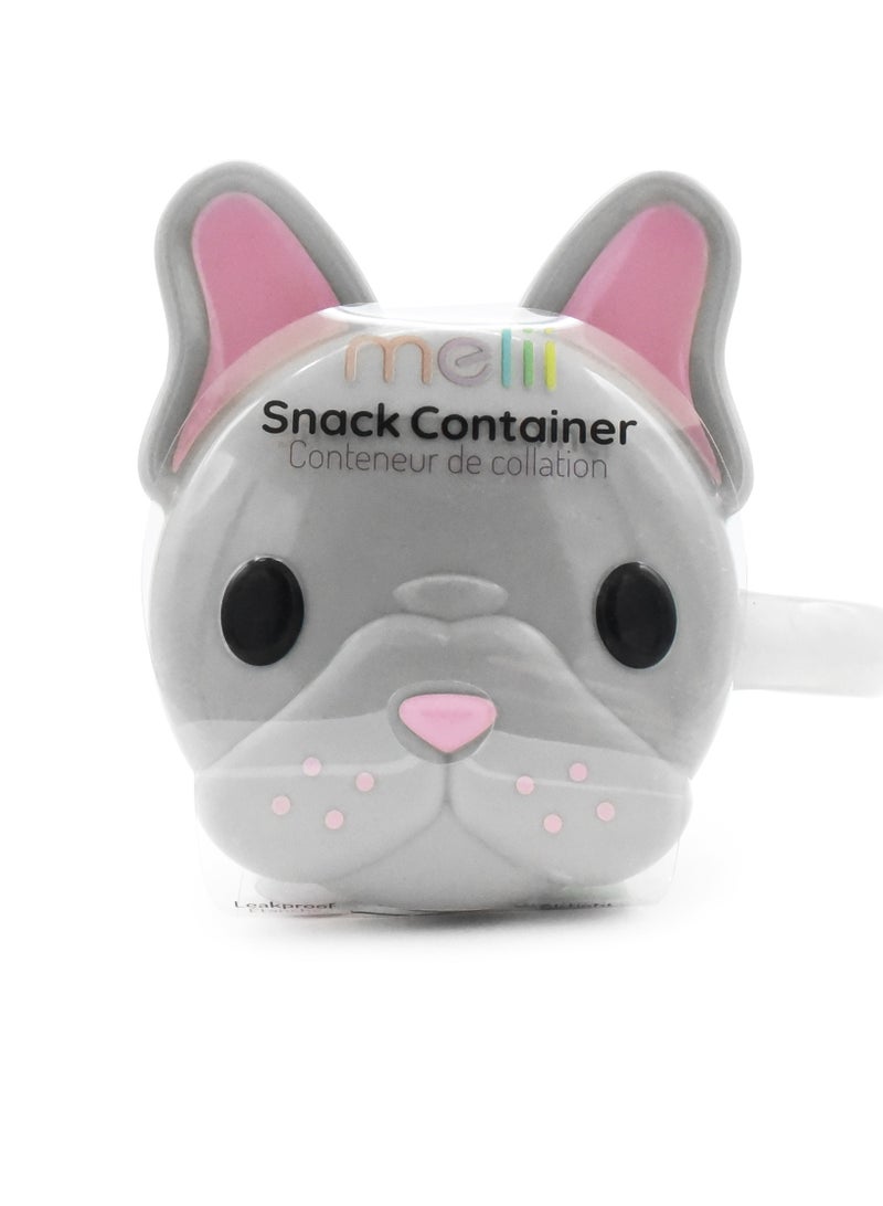 melii Snack Container With Removable Finger Trap For Kids - Bulldog Design - Image 4