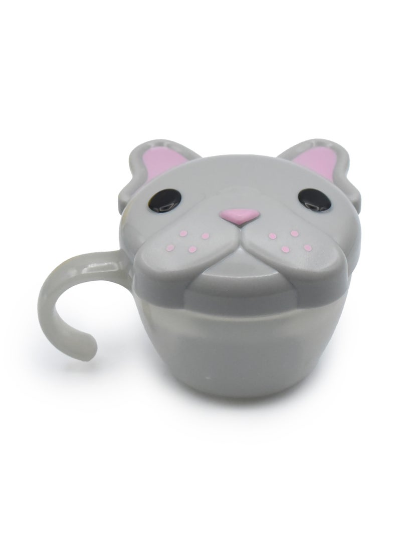 melii Snack Container With Removable Finger Trap For Kids - Bulldog Design - Image 2