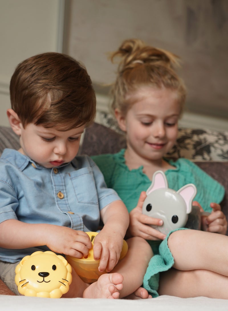 melii Snack Container With Removable Finger Trap For Kids - Bulldog Design - Image 3