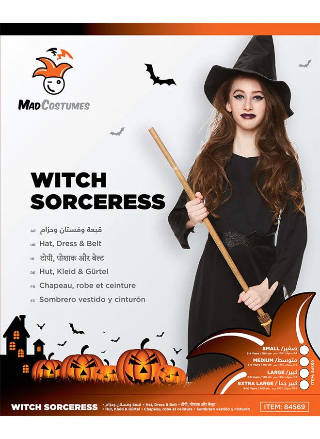 Mad Costumes Witch Sorceress Kids Halloween Costume  - Image 5