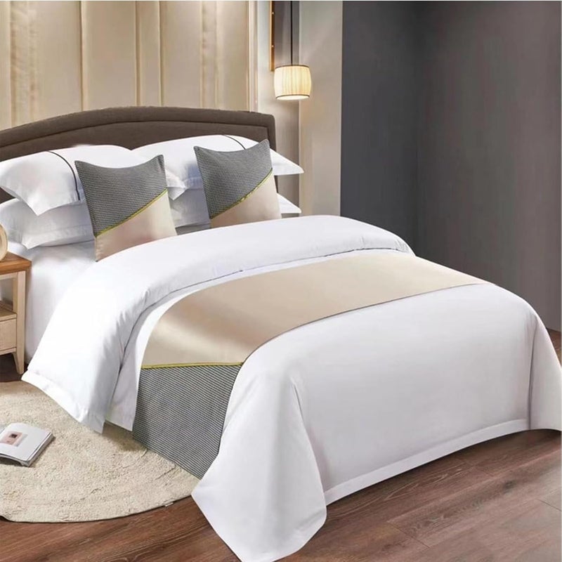 Bed Runners Luxury Hotel Soft No Fading Bed Throw Blanket for Bedroom Home Decor,C-50 * 210cm - Image 1
