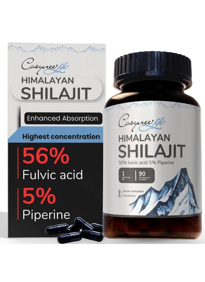 cosynee Shilajit Himalayan Capsules Made with Pure and Organic Shilajit Powder | Nature Source of 56% Fulvic Acid and 5% Piperine | Energy Support | 90 Capsules - pzsku/Z1C5670682EC1232D156BZ/45/_/1740202567/7b87f088-2ce8-4457-bfcf-76fe0ac4b81f